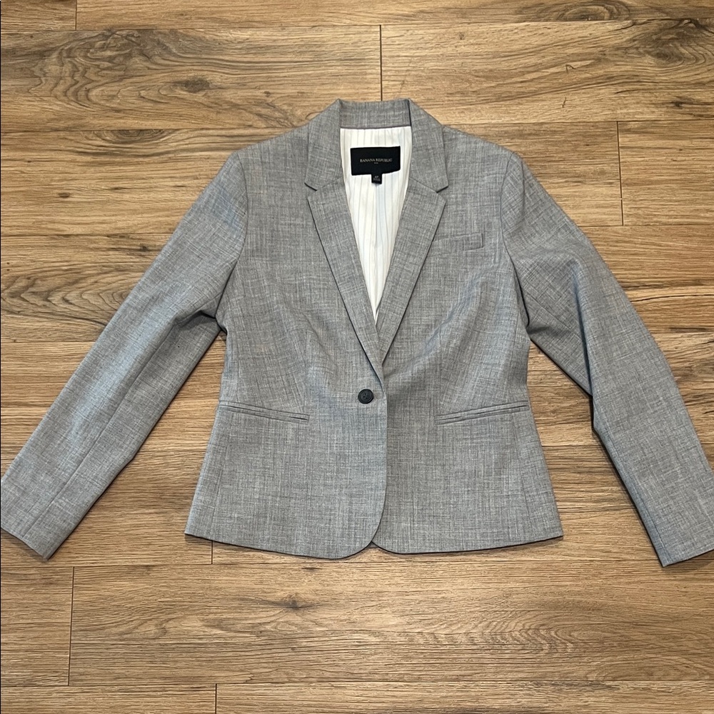 Banana Republic Light Gray Blazer